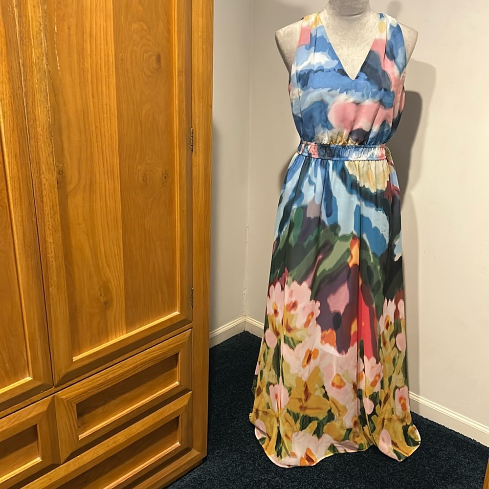 Anne Klein Azurine Maxi Dress Size 4